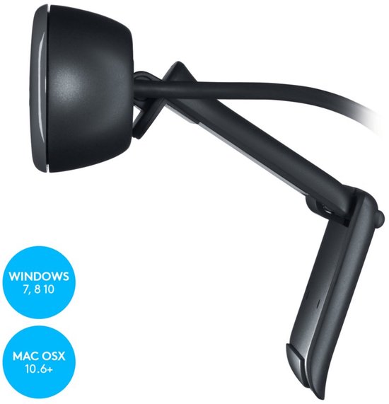 Logitech C270 - Webcam HD 720p - 3 Mpx - Gris