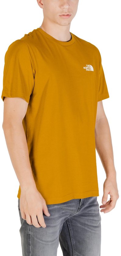 T-shirt imprimé à manches courtes et col rond - Chemises couleur camel