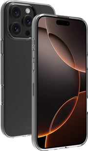 BeHello Case iPhone 16 Pro - Coque fine en gel - Coque flexible en plastique écologique pour iPhone 16 Pro - Transparent