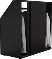 Armoire mur incliné chambre mansardée portes coulissantes - tringle à linge - armoire de rangement adaptée aux murs inclinés