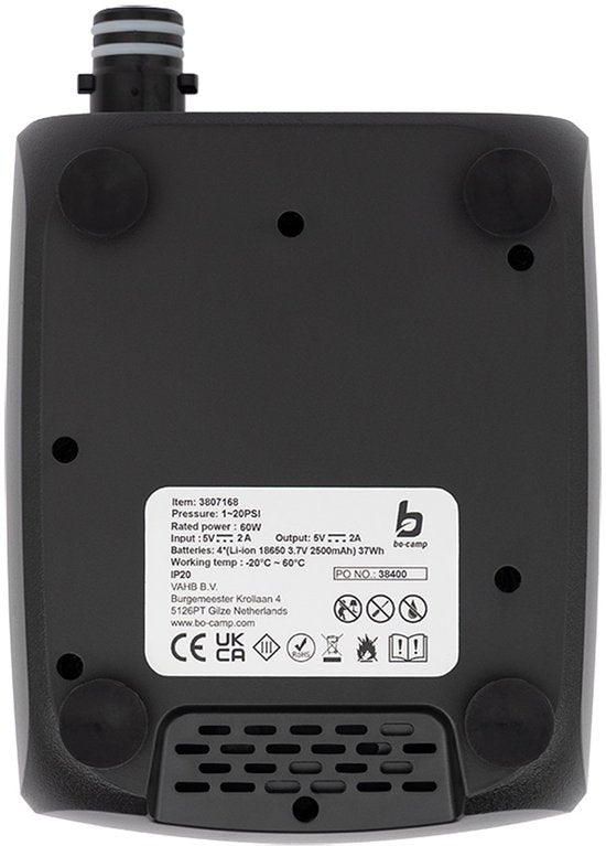 Bo-Camp - Pompe - Tente/Sub - Rechargeable