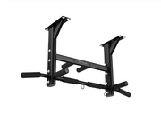 Barre de traction de plafond DH FitLife 4-en-1 - 8 prises - Jusqu'à 300 kg - 44,5 x 25,5 cm - Noir