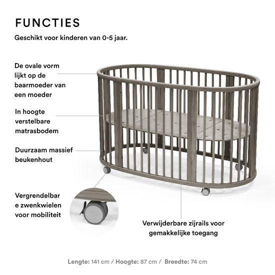 Lit bébé Stokke® Sleepi™ V3 - Hazy Grey