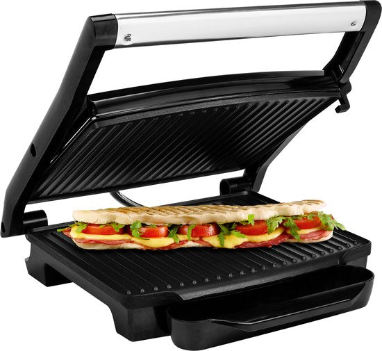 Princess Panini Grill 112415 - Grand grill à contact 30 x 24 cm - Appareil à croque-monsieur - Appareil à grill - 2 000 W - Couvercle supérieur coulissant - « Meilleur achat » selon le guide des consommateurs d'octobre 2025