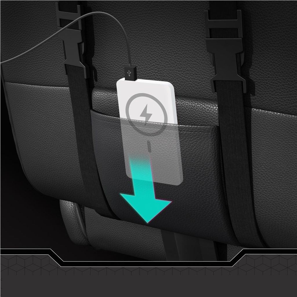 Fauteuil gaming Yaheetech avec fonction massage et repose-pieds - noir