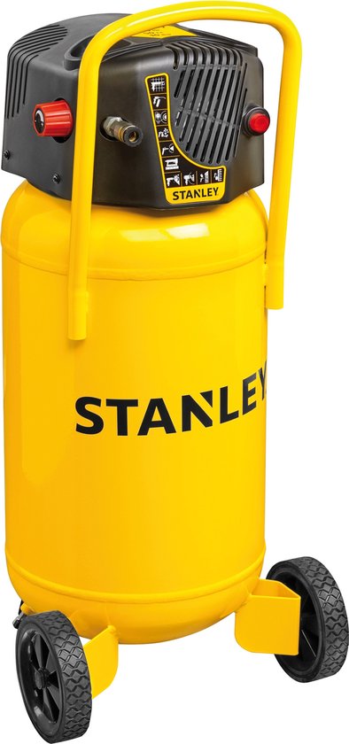 Stanley – Compresseur d'air D230/10/50V – 10 bars – Sans huile, capacité du réservoir : 50 L