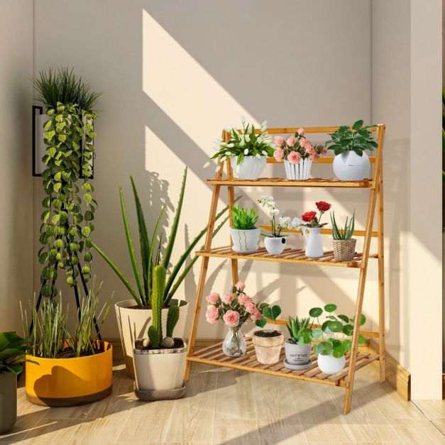 Coast Plant Ladder - 3 niveaux - Max. 15 kg - Marron