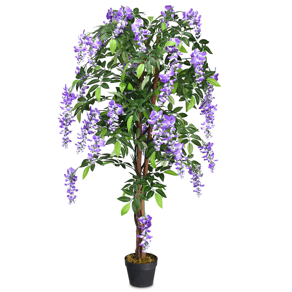 Palmier artificiel utilisable 75 cm/150 cm/180 cm violet/rose/blanc