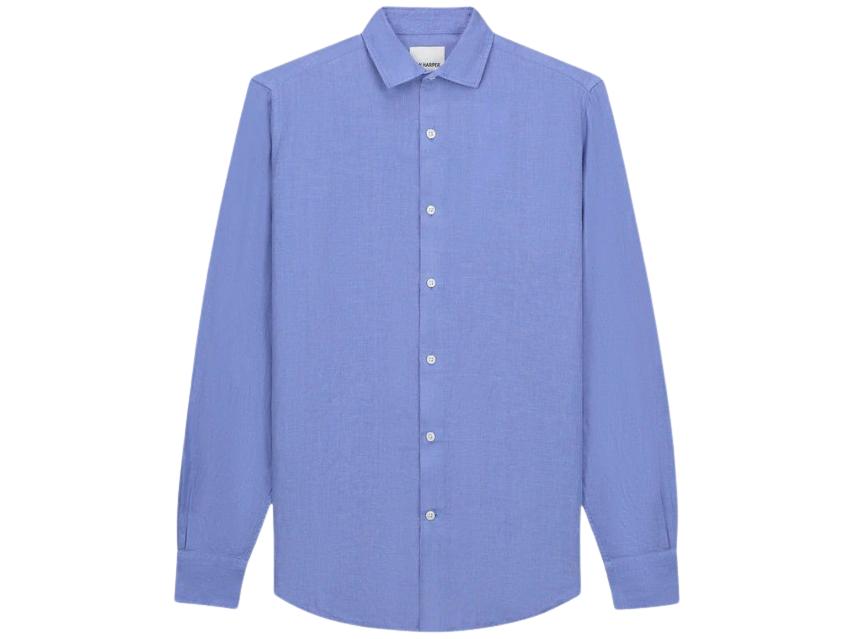 Chemise en lin Van Harper - Coupe régulière - taille M - Framboise