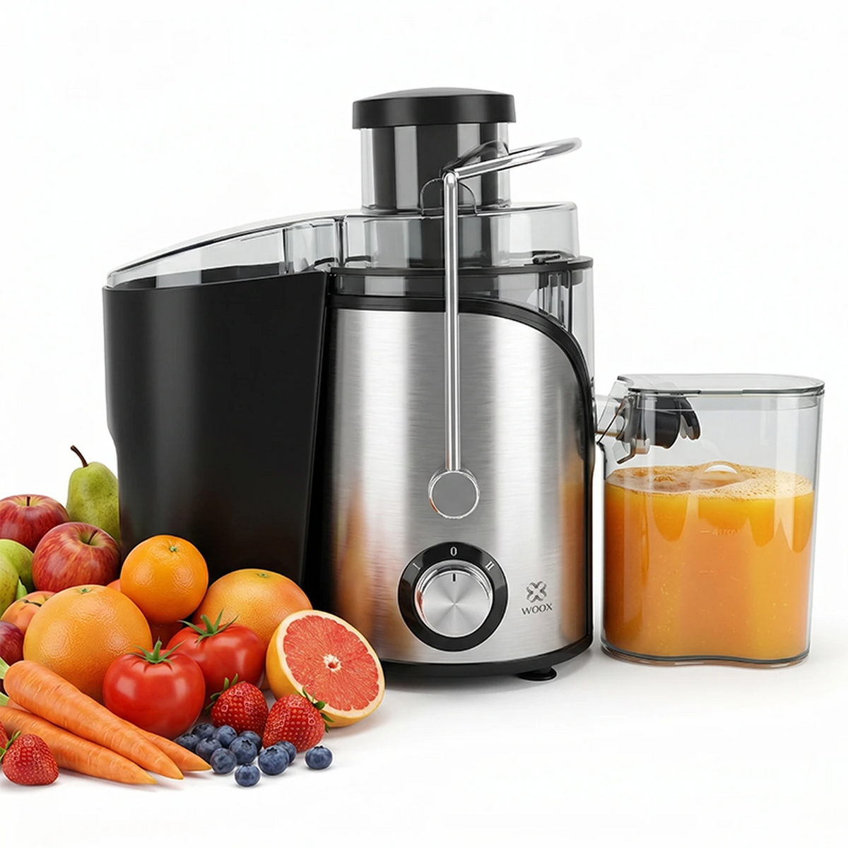 Centrifugeuse WOOX - 600 W - Large ouverture de remplissage - Noir