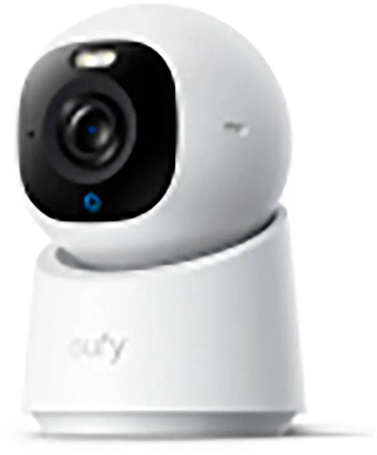 Caméra d'intérieur Eufy Security E30 - Indoor Cam - Caméra pour animaux de compagnie avec application - Petcam - 4K UHD - Panoramique et inclinaison - Détection IA des personnes et des animaux de compagnie - Vision nocturne en couleur - Compatible avec Ap