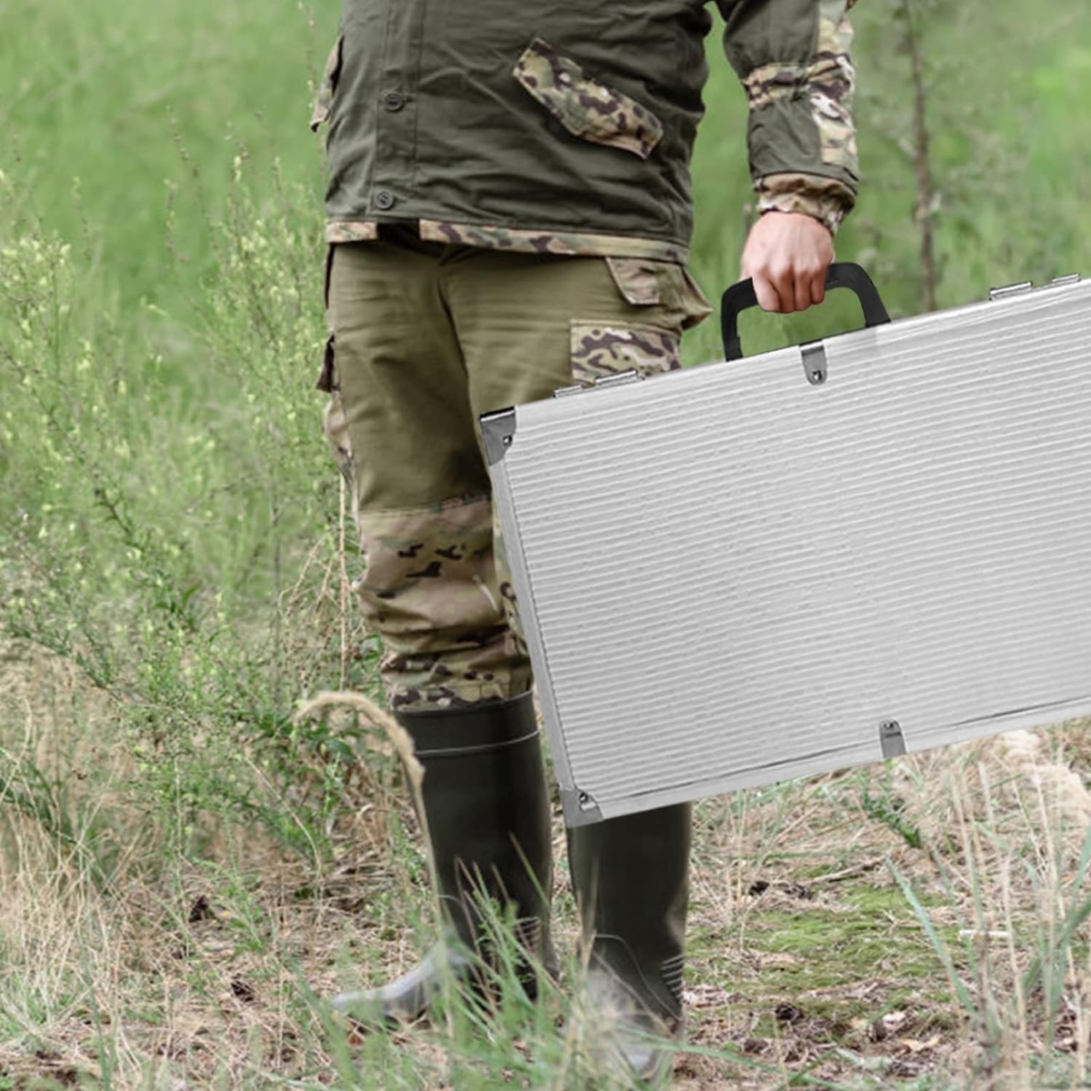 Mallette de protection côtière avec mousse de protection - Aluminium - Ignifuge - 47 x 25 x 8 cm