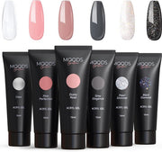 Moods Gellac - Polygel Colour Set - Recharge - Neutral Shine - 6 couleurs - 15ML