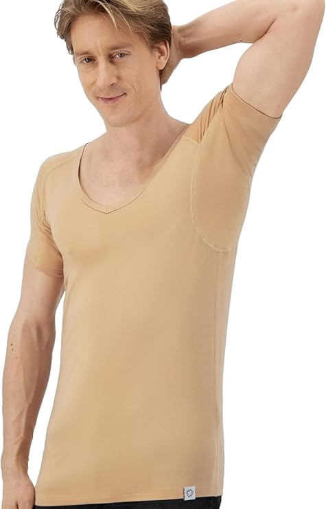 Maillot de sport anti-transpiration Fibershirts pour homme – Taille M – Avec ArmPads Pro et SILVADUR