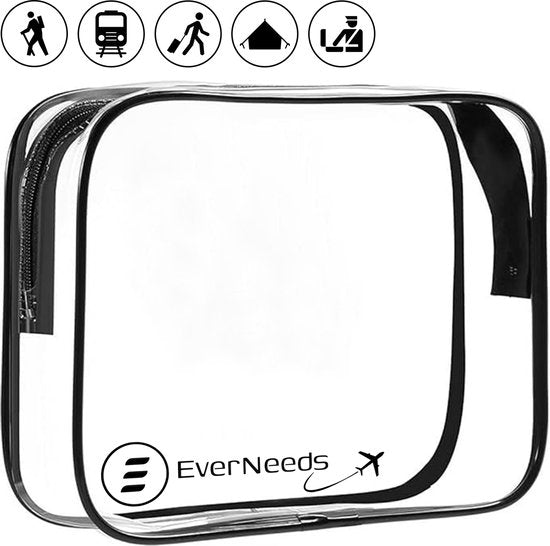 Trousse de toilette - EverNeeds - Transparent - Femmes et hommes - Organisateur - 1 pièce