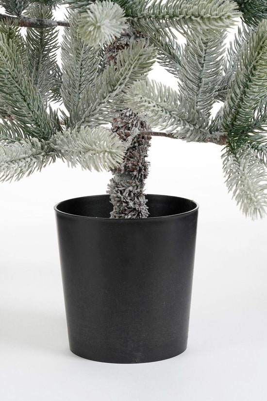 Black Box Trees Nagoya : sapin de Noël vert givré 212 TIPS - h120 x d60 cm