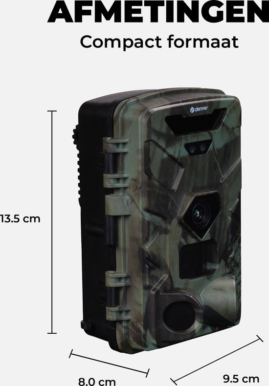 Denver Caméra de Chasse avec Vision Nocturne - 4K Ultra HD - 50MP - Écran LCD - Étanche - WCT8016