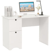 Coast Desk avec 2 tiroirs - Blanc - 109 x 50 x 75 cm - Bureau moderne pour enfants et table d'ordinateur pour la maison et le bureau