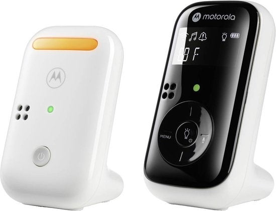 Motorola Baby Monitor PIP11 - 300m Bereik - Tweewegcommunicatie - Incl. Nachtlampje en Slaapliedjes - Wit