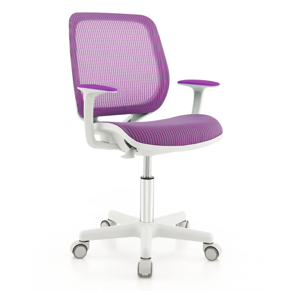 Chaise de bureau pour enfant Coast - pivotante - réglable en hauteur - violette