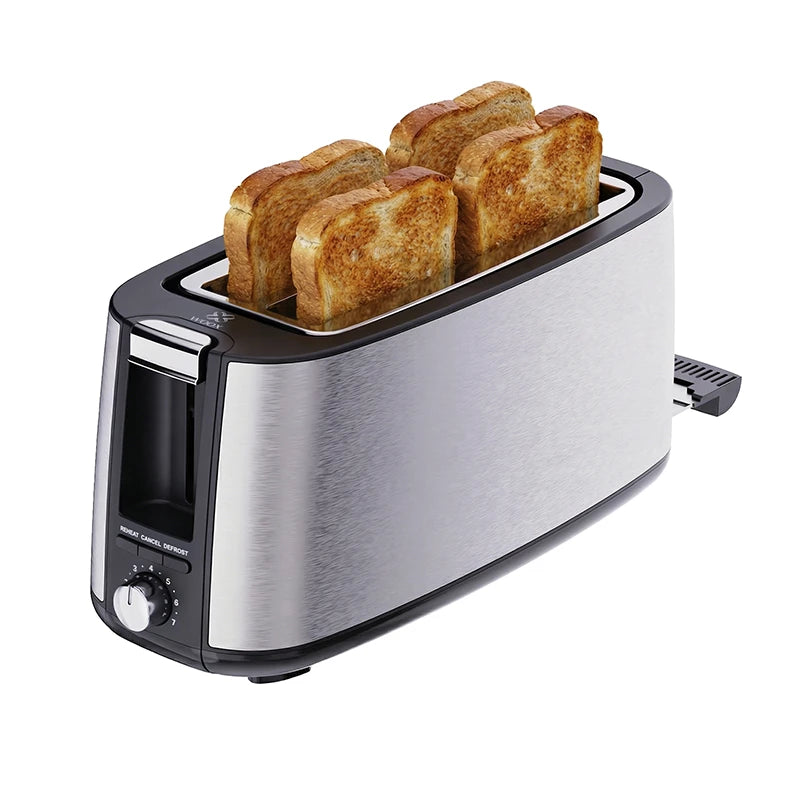 Grille-pain WOOX MX0212 - 4 tranches - acier inoxydable