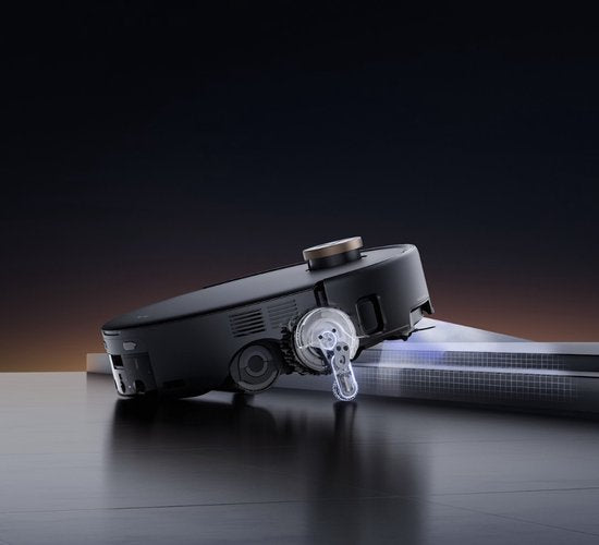 MOVA Z60 Ultra Roller Complete – Robot aspirateur avec fonction de lavage - Puissance d'aspiration de 28 000 Pa - Station d'auto-nettoyage et protection pour moquettes - Adapté aux poils d'animaux, aux sols durs et aux moquettes