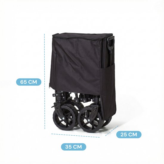Mr. Fold Bolderkar XL - pliable 200L 150KG - roues anti-fuites tout-terrain
