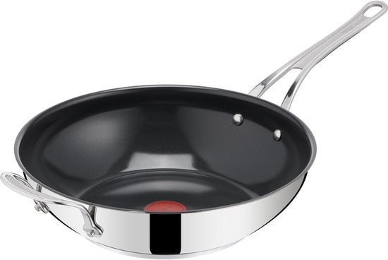 Wok en céramique Jamie Oliver by Tefal Classic Cook 30 cm + 1 protège-poêle - Induction - Sans PFAS