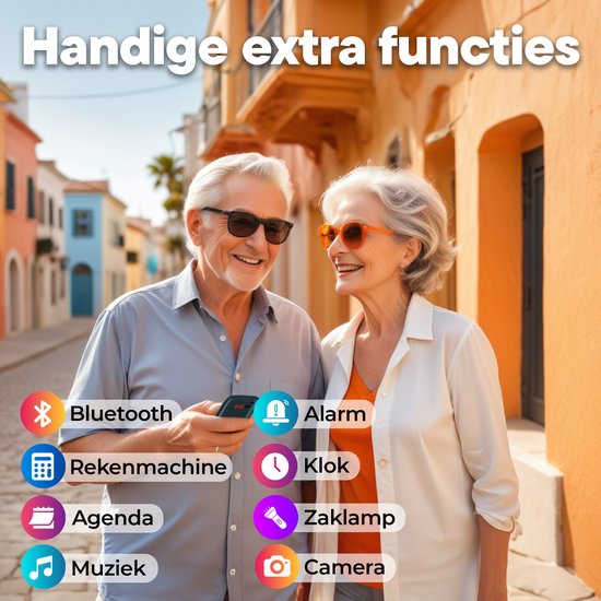 Denver Seniors Mobile Phone 4G - Grandes touches - Touche SOS - Grandir sans smartphone - Station de recharge - GSM - Full NL et FR - BAS18600L