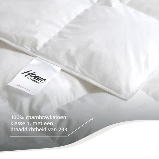 Home by TEMPUR® Elite White Cooling Duvet Lightweight - Couette d'été - 200x220cm - Extra longue - Duvet - Anti-acariens - Anti-allergie