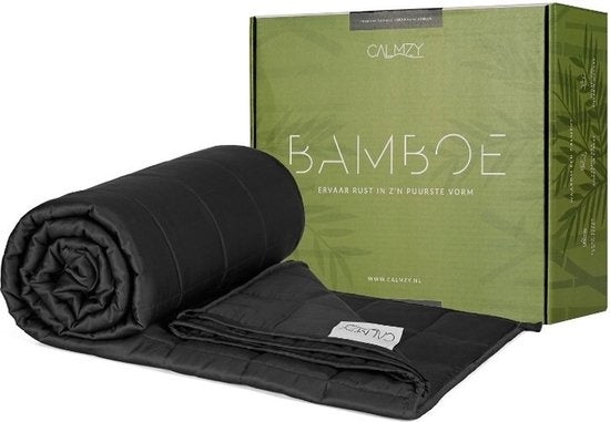Couverture lestée Calmzy Bamboo - 9kg - 150x200cm - Gris foncé