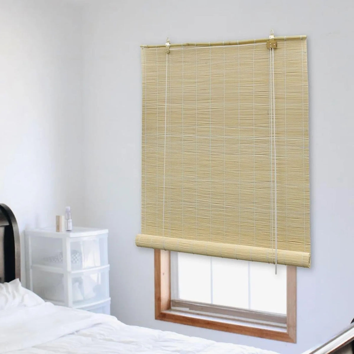 Store en bambou vidaXL - 80 x 220 cm - Couleur naturelle - Filtre la lumière et préserve l'intimité