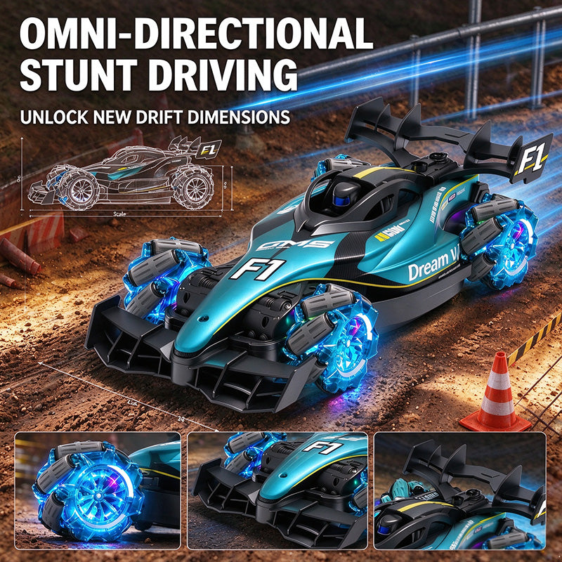 Voiture de cascade RC 4DRC à commande gestuelle pour les enfants de 6 à 12 ans - 2,4 GHz