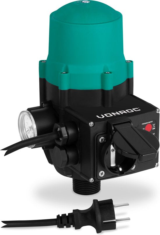 VONROC Pressostat / pressostat électronique - Plug & Play - Universel - Max. 1100W