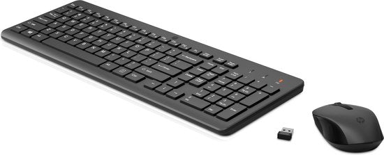 HP 330 - Clavier et souris sans fil - Qwerty - Noir
