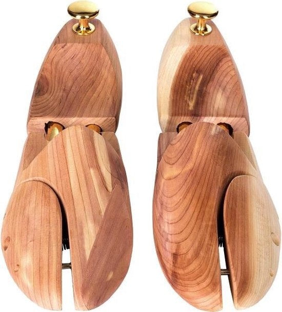 Tectake - Arbre à chaussures de luxe taille 44-45 en bois de cèdre - 402253