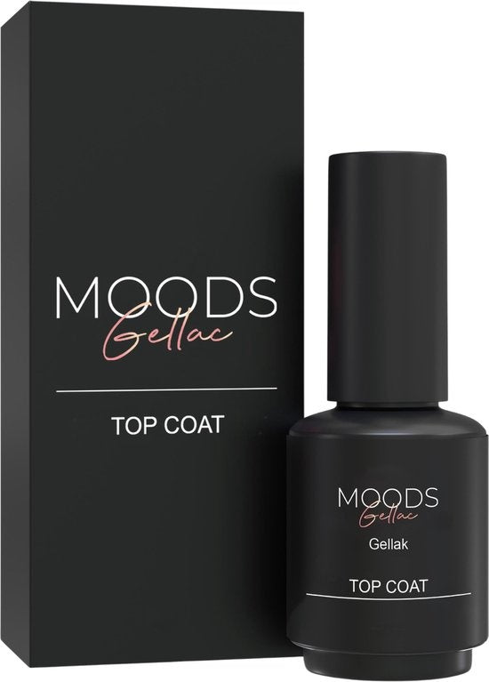 Moods Gellac - Top Coat - Vernis à ongles - Gel Paint Starter Pack - Ongles - Gel Paint Set - 15 ML