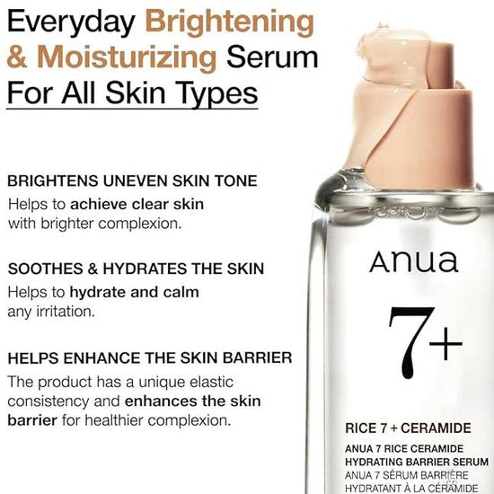 Anua 7 Rice Ceramide Hydrating Barrier Serum