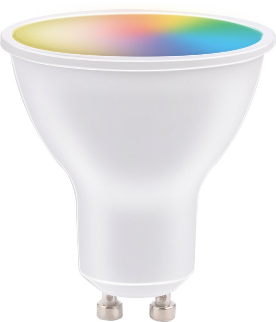 alpina Smart Home RGB Lamp - GU10 - 5W - WW + RGB - Smart Lighting - LED - App Control - Voice Control - Amazon Alexa - Google Home