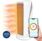 Gologi Ventilateur avec thermostat - Poêle électrique - Chauffage - Chauffage - Avec app et Touch Control - 1500W
