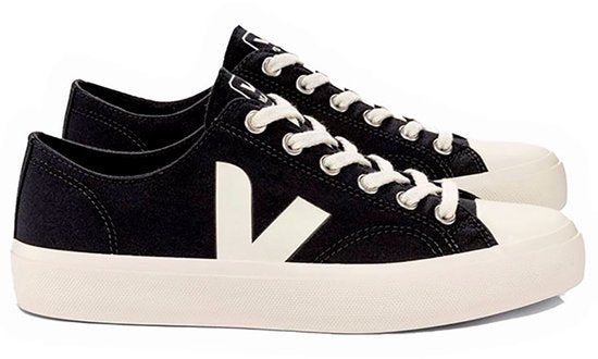 Chaussures Veja Wata Ii Low en toile, noires, taille 45 (EU), pour homme