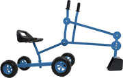 AXI Dean, petite pelleteuse pour bac à sable, bleue/noire – 4 roues – siège pivotant à 360°