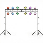 Pied de lampe réglable Coast - pliable avec pieds amovibles - 140-265 cm - noir