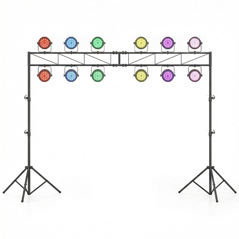 Pied de lampe réglable Coast - pliable avec pieds amovibles - 140-265 cm - noir