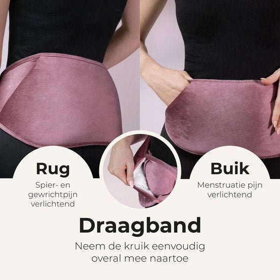 STAUS&BACH Bellune - Bouillotte électrique avec manchon - Bouillotte avec 3 niveaux de chaleur (50°C à 65°C) - 2 à 10 heures de chaleur - Bouillotte pour bébé - Chauffe-abdomen, chauffe-nuque et chauffe-dos - Bande chauffante menstruelle - Rouge bordeaux