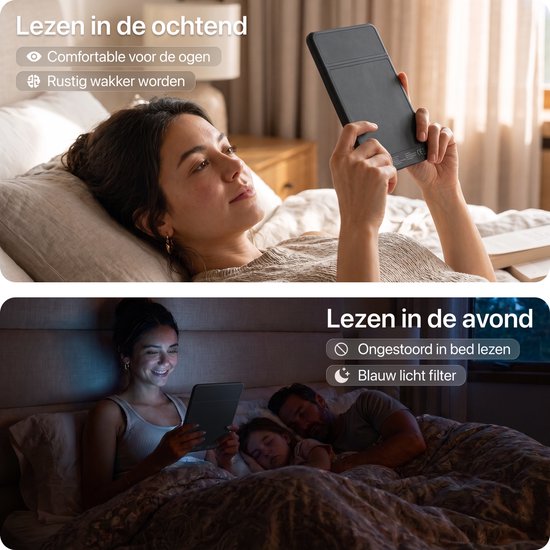 Liseuse Relore à écran tactile de 6 pouces - Capacité de stockage de plus de 1 000 livres électroniques - Remplace les liseuses Kobo Clara, Kindle et Pocketbook - Étui inclus