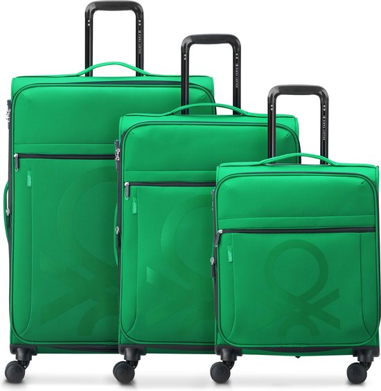 Ensemble de 3 valises à 4 roues Delsey Paris x United Colors of Benetton Colour Block