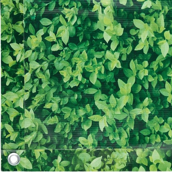 tectake® - Brise-vue pour balcons feuilles vertes - 90 cm - 6 mètres - 402711