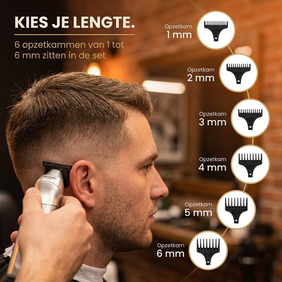 Tondeuse pour cheveux pour hommes - Kit de tondeuse pour cheveux et barbe - Tondeuse à barbe et tondeuse à cheveux - USB-C