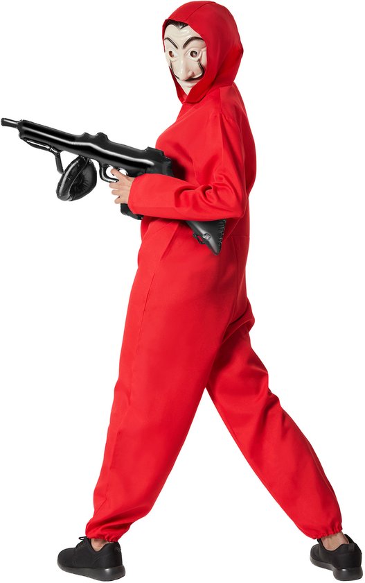 Dressforfun La Casa de Papel - Money Heist - unisex costume masqué de braqueurs de banque - M - Costume carnaval - Halloween - Dress up - Party wear - Carnaval wear - Party - Party wear